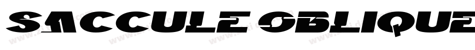 Saccule Oblique字体转换